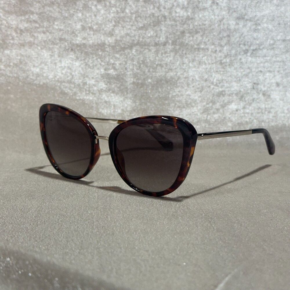 Kate Spade Sydnee Womens Cat Eye Sunglasses Tortoise Brown Gradient Lens - Picture 2 of 9